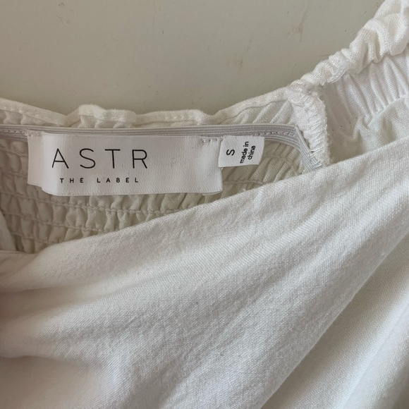 ASTR the Label Off the Shoulder A-Line Dress | Size S | WHITE - Picture 4 of 5